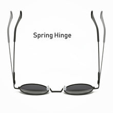 Load image into Gallery viewer, Retro Classic Vintage Round Polarized Sunglasses Men Sun Glasses Women Metal Frame Black lens Driving Fishing Eyewear UV400