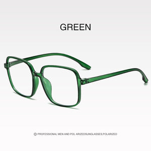 Retro Computer Spectacles Clear Glasses Frame Women Men Transparent Lens Myopia Optical Eyeglasses Oversized Square Frames