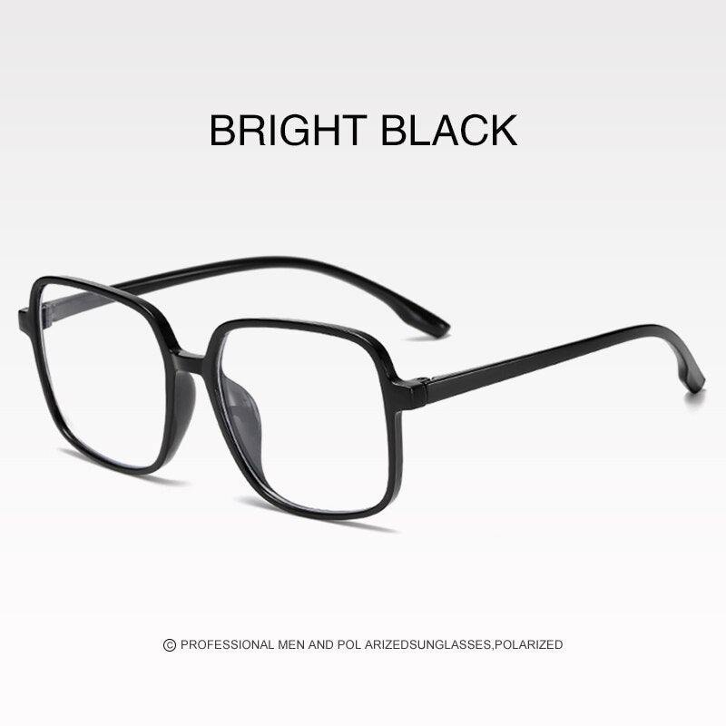 Retro Computer Spectacles Clear Glasses Frame Women Men Transparent Lens Myopia Optical Eyeglasses Oversized Square Frames