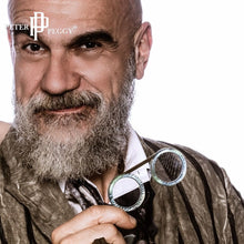 Carica l'immagine nel visualizzatore di Gallery, Occhiali da lettura creativi retrò Occhiali da vista rotondi retrò da donna Diottrie ipermetropia + 2,5 piccoli occhiali portatili