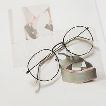 Load image into Gallery viewer, Retro Designer Metal Zero Diopter Eyewear Upscale Round Glasses Frame Optical Plain Myopia Frame