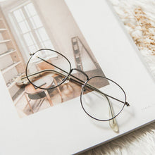 Load image into Gallery viewer, Retro Designer Metal Zero Diopter Eyewear Upscale Round Glasses Frame Optical Plain Myopia Frame
