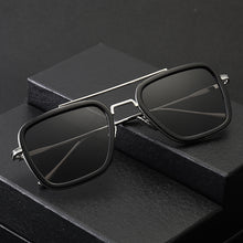 Load image into Gallery viewer, Retro Double Beam Men&#39;s Ladies Sunglasses Steampunk Sunglasses Men&#39;s Goggles Trend Polarized Square Sunglasses