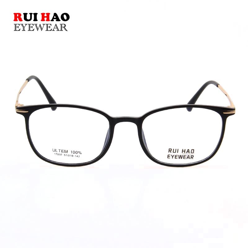 Retro Eyeglasses Frame Super Light ULTEM Optical Glasses Prescription Spectacles Frame Rui Hao Eyewear 17037