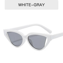 Load image into Gallery viewer, Retro Cat Eye Small Frame Sunglasses Personality Ocean Film Hip Hop Shade Glasses Women Mirror UV400 Gafas De Sol Mujer