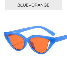Load image into Gallery viewer, Retro Cat Eye Small Frame Sunglasses Personality Ocean Film Hip Hop Shade Glasses Women Mirror UV400 Gafas De Sol Mujer