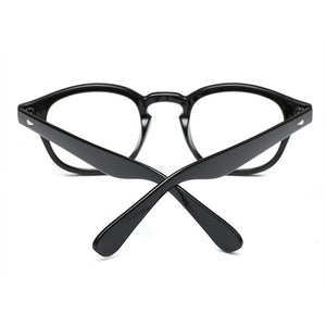 Retro Johnny Depp Style Glasses Small Men Classic Vintage Prescription Glasses Women Optical Spectacle Frame Clear lens