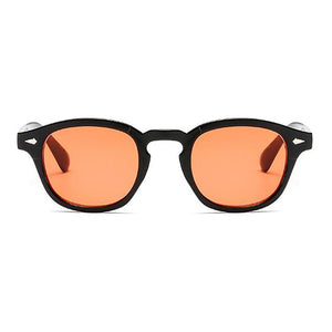 Occhiali da sole rotondi stile Johnny Depp retrò da uomo con lenti trasparenti colorate Design del marchio Party Show Occhiali da sole da donna Oculos De Sol 