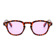 Carica l&#39;immagine nel visualizzatore di Gallery, Occhiali da sole rotondi stile Johnny Depp retrò da uomo con lenti trasparenti colorate Design del marchio Party Show Occhiali da sole da donna Oculos De Sol 