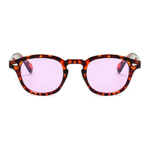 Occhiali da sole rotondi stile Johnny Depp retrò da uomo con lenti trasparenti colorate Design del marchio Party Show Occhiali da sole da donna Oculos De Sol 