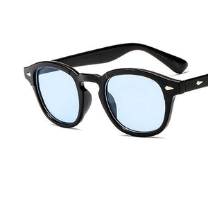 Occhiali da sole rotondi stile Johnny Depp retrò da uomo con lenti trasparenti colorate Design del marchio Party Show Occhiali da sole da donna Oculos De Sol 