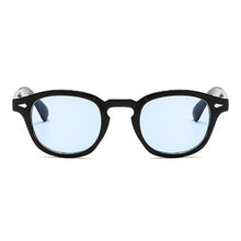 Carica l&#39;immagine nel visualizzatore di Gallery, Occhiali da sole rotondi stile Johnny Depp retrò da uomo con lenti trasparenti colorate Design del marchio Party Show Occhiali da sole da donna Oculos De Sol 