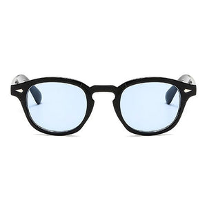 Occhiali da sole rotondi stile Johnny Depp retrò da uomo con lenti trasparenti colorate Design del marchio Party Show Occhiali da sole da donna Oculos De Sol 