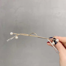 Carica l&#39;immagine nel visualizzatore di Gallery, Ciondolo di perle moda retrò senza lenti Occhiali da vista Mezza montatura Occhiali da vista Montatura per ragazza Occhiali senza catena Foto per feste Prop 