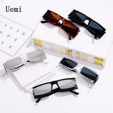 Load image into Gallery viewer, Retro Punk Square Sunglasses For Women Men Ins Popular Small Frame Silver Sun Glasses Trending Shades UV400 Ladies Eye