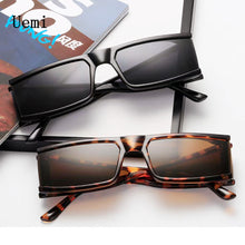 Load image into Gallery viewer, Retro Punk Square Sunglasses For Women Men  Designer Small Frame Silver Sun Glasses Trending Shades UV400 Ladies