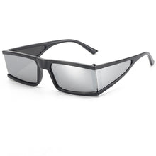 Load image into Gallery viewer, Retro Punk Square Sunglasses For Women Men Small Frame Silver Future Sun Glasses Trending Shades UV400 Ladies Eye
