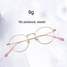 Load image into Gallery viewer, Retro Round Pure Titanium Frame Glasses For Women and Men Myopia Spectacles Selling