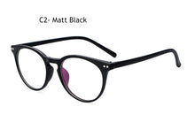 Load image into Gallery viewer, Retro Unisex Glass Frame for Men Women Black Eyeglass Frame Vintage Oval Clear Lens Glasses Optical Spectacle Nerd Party