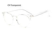 Load image into Gallery viewer, Retro Unisex Glass Frame for Men Women Black Eyeglass Frame Vintage Oval Clear Lens Glasses Optical Spectacle Nerd Party
