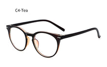 Load image into Gallery viewer, Retro Unisex Glass Frame for Men Women Black Eyeglass Frame Vintage Oval Clear Lens Glasses Optical Spectacle Nerd Party