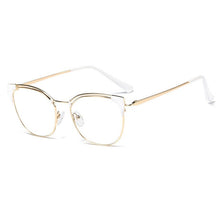 Carica l&#39;immagine nel visualizzatore di Gallery, Retro Female Cat Eyes Metal Alloy Optical Glasses Frames for Myopia &amp;Presbyopia ,Women Prescription Eyeglasses Glass Frame F0217