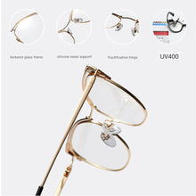 Carica l&#39;immagine nel visualizzatore di Gallery, Retro Female Cat Eyes Metal Alloy Optical Glasses Frames for Myopia &amp;Presbyopia ,Women Prescription Eyeglasses Glass Frame F0217