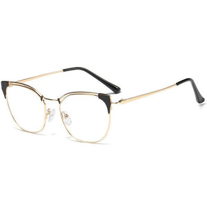 Retro Female Cat Eyes Metal Alloy Optical Glasses Frames for Myopia &Presbyopia ,Women Prescription Eyeglasses Glass Frame F0217