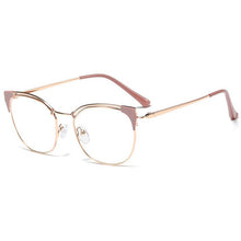 Carica l&#39;immagine nel visualizzatore di Gallery, Retro Female Cat Eyes Metal Alloy Optical Glasses Frames for Myopia &amp;Presbyopia ,Women Prescription Eyeglasses Glass Frame F0217
