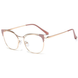 Retro Female Cat Eyes Metal Alloy Optical Glasses Frames for Myopia &Presbyopia ,Women Prescription Eyeglasses Glass Frame F0217