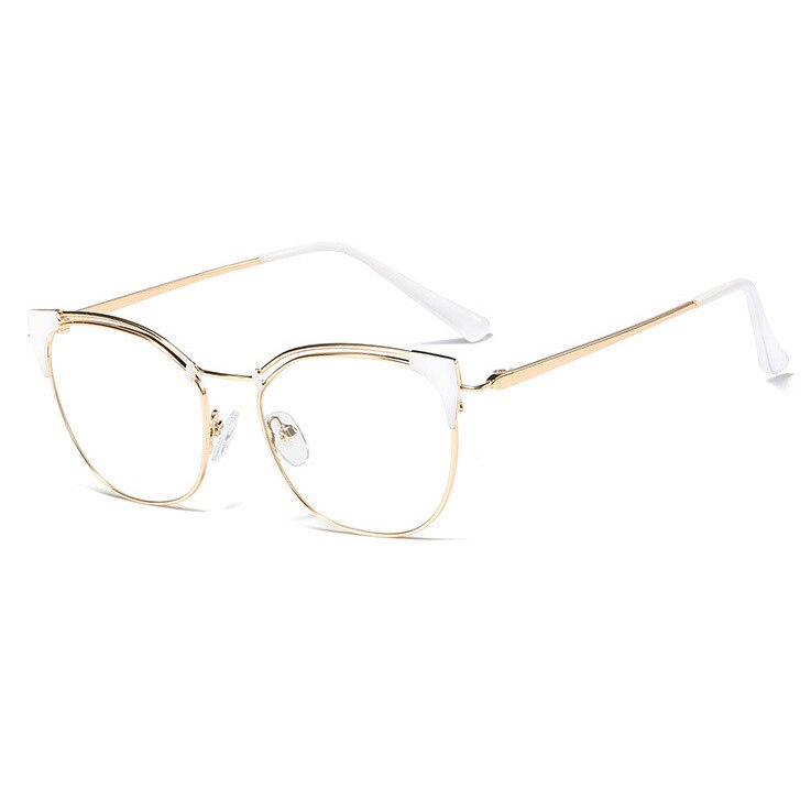 Retro Female Cat Eyes Metal Alloy Optical Glasses Frames for Myopia &Presbyopia ,Women Prescription Eyeglasses Glass Frame F0217