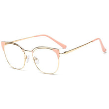 Carica l&#39;immagine nel visualizzatore di Gallery, Retro Female Cat Eyes Metal Alloy Optical Glasses Frames for Myopia &amp;Presbyopia ,Women Prescription Eyeglasses Glass Frame F0217