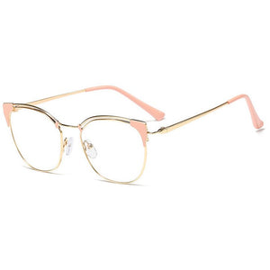 Retro Female Cat Eyes Metal Alloy Optical Glasses Frames for Myopia &Presbyopia ,Women Prescription Eyeglasses Glass Frame F0217