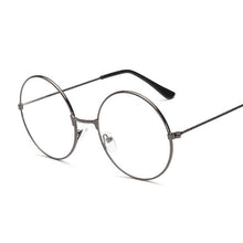 Load image into Gallery viewer, Retro Frame Round Glasses Metal Optical Eyeglasses Frame Vintage Clear Transparent Small Frame Unisex Eyewear