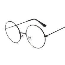 Load image into Gallery viewer, Retro Frame Round Glasses Metal Optical Eyeglasses Frame Vintage Clear Transparent Small Frame Unisex Eyewear