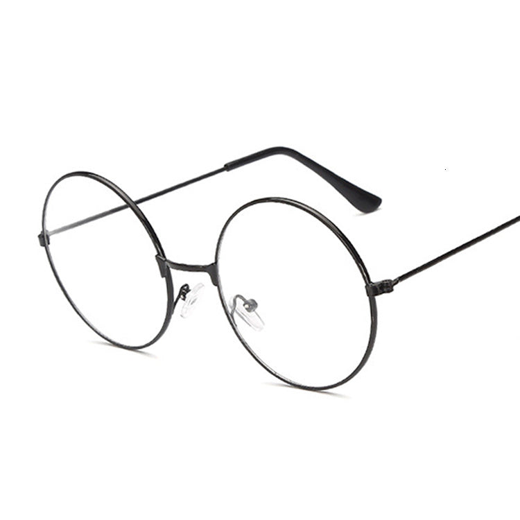 Retro Frame Round Glasses Metal Optical Eyeglasses Frame Vintage Clear Transparent Small Frame Unisex Eyewear