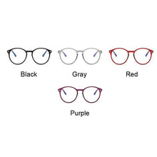 Load image into Gallery viewer, Retro Frame Round Glasses Nerd Optical Eyeglasses Clear Transparent Unisex Ultralight Plastic Eyewear