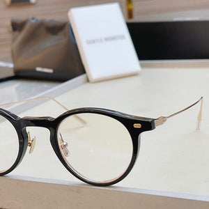 Retro GENTLE Round Shape Eyeglasses Frame JOJO Men's Women's B Titanium Eyeglass Frames Myopia Prescription Transparent Glasses
