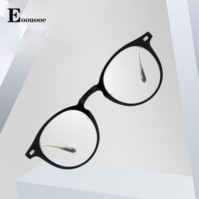 Retro Glasse Frame TR90 Ultralight Opticas Women Round Shape Eyeglasses Anti-blue Ray Myopia Prescription
