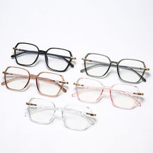 Load image into Gallery viewer, Retro Glasses Frame Computer Eyeglasses Vintage Women Men Anti-blue Light Transparent Clear Black Glasses