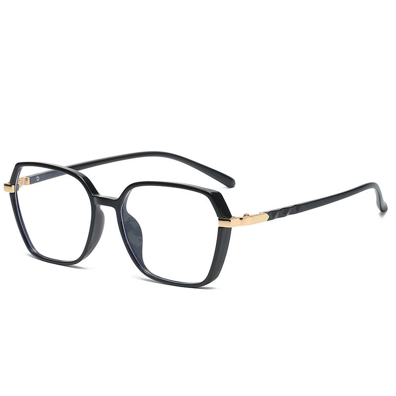 Retro Glasses Frame Computer Eyeglasses Vintage Women Men Anti-blue Light Transparent Clear Black Glasses