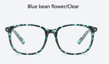 Carica l&#39;immagine nel visualizzatore di Gallery, Retro Glasses Transparent Square Optical EyeGlasses Frames Women Brand Designer Clear Fashion Fake Glasses Large Frames Eyewear