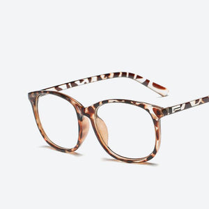 Retro Glasses Transparent Square Optical EyeGlasses Frames Women Brand Designer Clear Fashion Fake Glasses Large Frames Eyewear
