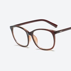 Retro Glasses Transparent Square Optical EyeGlasses Frames Women Brand Designer Clear Fashion Fake Glasses Large Frames Eyewear