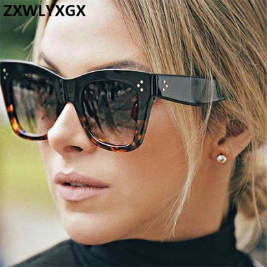 Occhiali da sole sfumati retrò Donne Designer di marca Lenti con montatura Classic Rivet Shades Donna Uomo Occhiali Oculos De Sol UV400 
