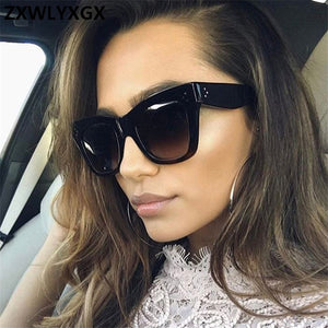 Occhiali da sole sfumati retrò Donne Designer di marca Lenti con montatura Classic Rivet Shades Donna Uomo Occhiali Oculos De Sol UV400 