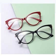Carica l&#39;immagine nel visualizzatore di Gallery, Retro Green Glasses Frame Myopia Nerd  Eyeglasses Frame Women TR90 Ultra light frame Cat Eye Glasses Sexy Eyewear Optical