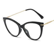 Carica l&#39;immagine nel visualizzatore di Gallery, Retro Green Glasses Frame Myopia Nerd  Eyeglasses Frame Women TR90 Ultra light frame Cat Eye Glasses Sexy Eyewear Optical