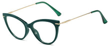 Carica l&#39;immagine nel visualizzatore di Gallery, Retro Green Glasses Frame Myopia Nerd  Eyeglasses Frame Women TR90 Ultra light frame Cat Eye Glasses Sexy Eyewear Optical