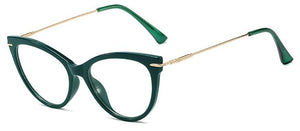 Retro Green Glasses Frame Myopia Nerd  Eyeglasses Frame Women TR90 Ultra light frame Cat Eye Glasses Sexy Eyewear Optical